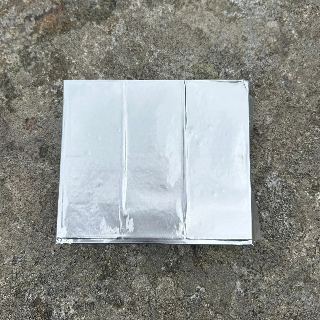 BP-ER, barene er vakuumpakket i aluminiumsplast inne i emballasjen